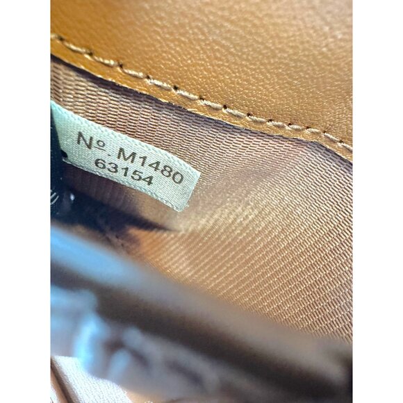 Coach Brown Leather Wallet Purse Phone Holder Removable Strap Snap Closure - Picture 8 of 13